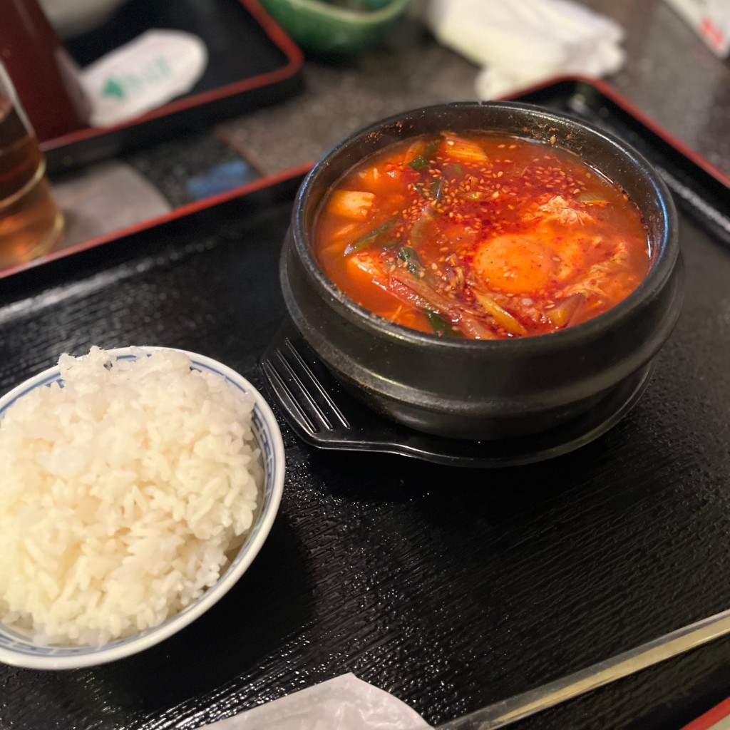 ユーザーが投稿したスンドゥブの写真 - 実際訪問したユーザーが直接撮影して投稿した西新宿焼肉焼肉の三是 新宿店の写真