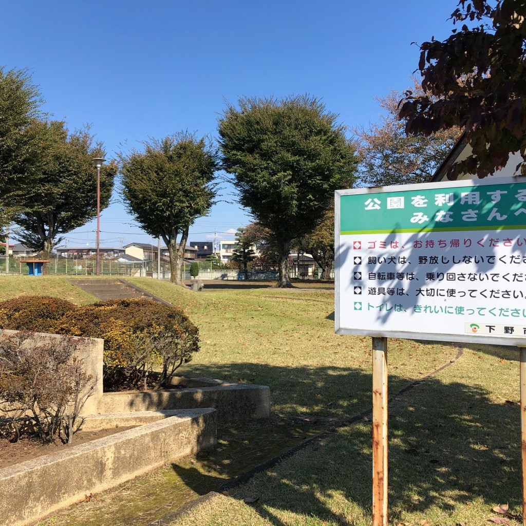 実際訪問したユーザーが直接撮影して投稿した駅東公園夕やけ児童公園の写真