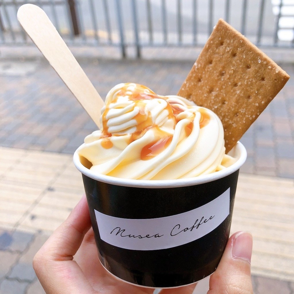 ユーザーが投稿したオリジナルMIXアイスクリームの写真 - 実際訪問したユーザーが直接撮影して投稿した大須コーヒー専門店MUSEA COFFEE 大須店の写真