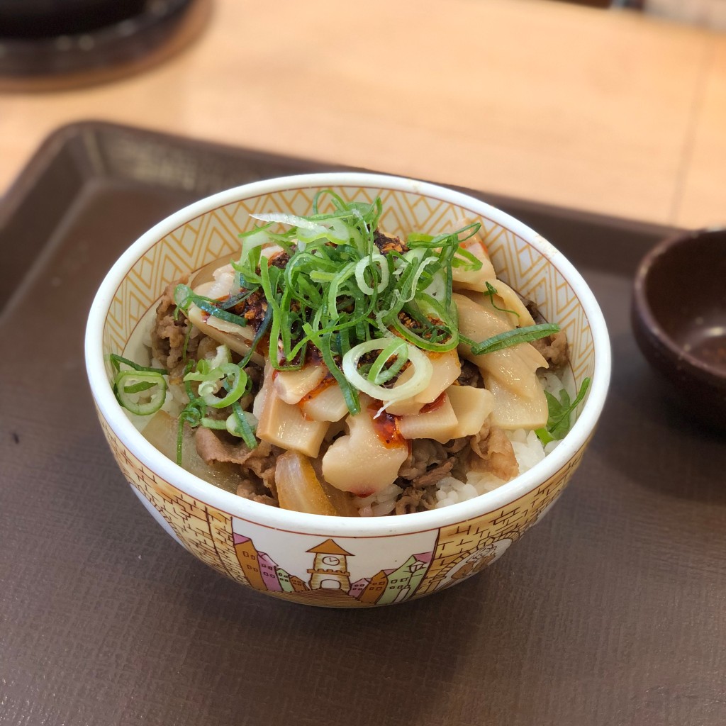 ユーザーが投稿した食べるラーメンマ牛丼の写真 - 実際訪問したユーザーが直接撮影して投稿した栄牛丼すき家 一宮駅前店の写真