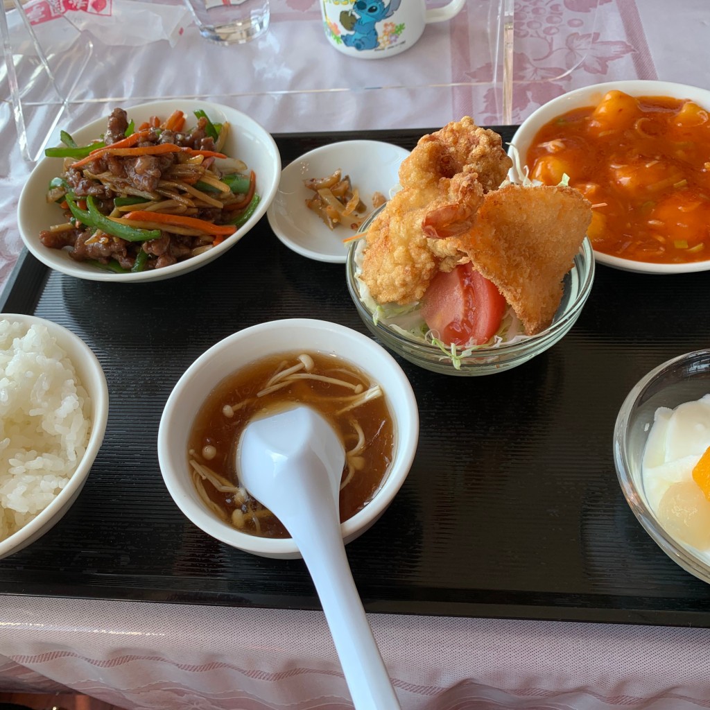 ユーザーが投稿した禄定食の写真 - 実際訪問したユーザーが直接撮影して投稿した中華料理桃園亭 本店の写真