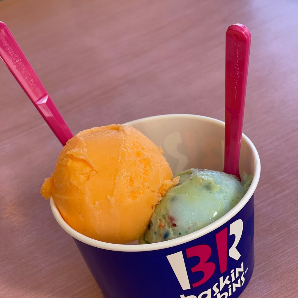 ユーザーが投稿したスモールダブルカップの写真 - 実際訪問したユーザーが直接撮影して投稿した永田北町アイスクリームサーティワンアイスクリーム 富士エンチョー店の写真