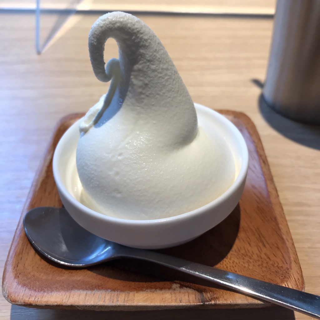 ユーザーが投稿したTPミニソフトクリームの写真 - 実際訪問したユーザーが直接撮影して投稿した宮の森三条喫茶店銀珈琲店の写真
