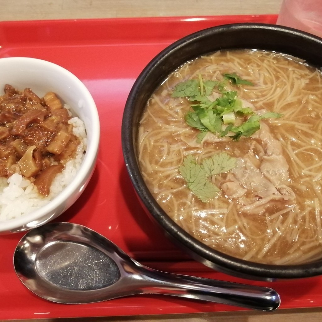 ユーザーが投稿した麺線セットの写真 - 実際訪問したユーザーが直接撮影して投稿した新橋台湾料理台湾麺線の写真