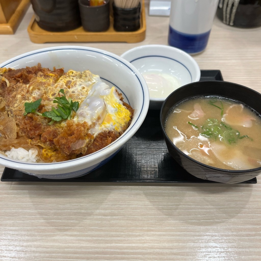 ユーザーが投稿したカツ丼(梅)の写真 - 実際訪問したユーザーが直接撮影して投稿した南鶉とんかつかつや 岐阜南鶉店の写真