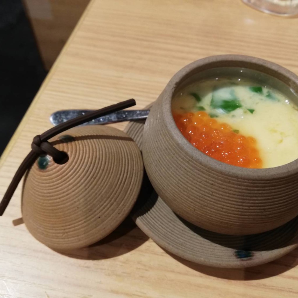 ユーザーが投稿した旨い。茶碗蒸しの写真 - 実際訪問したユーザーが直接撮影して投稿した神楽坂居酒屋鮨・酒・肴 杉玉 神楽坂の写真
