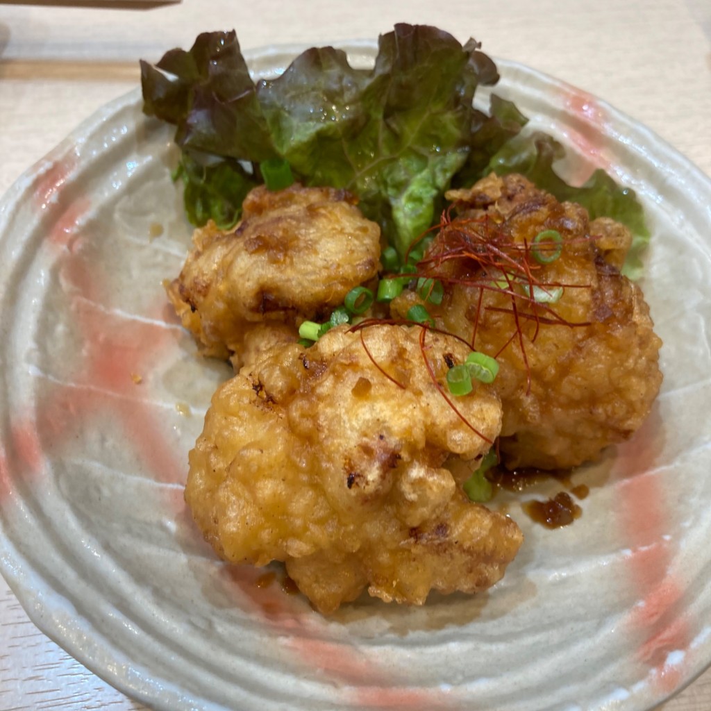 ユーザーが投稿した鶏ざんぎの写真 - 実際訪問したユーザーが直接撮影して投稿した笠原町寿司寿司ダイニング 福円(ふくまる)の写真