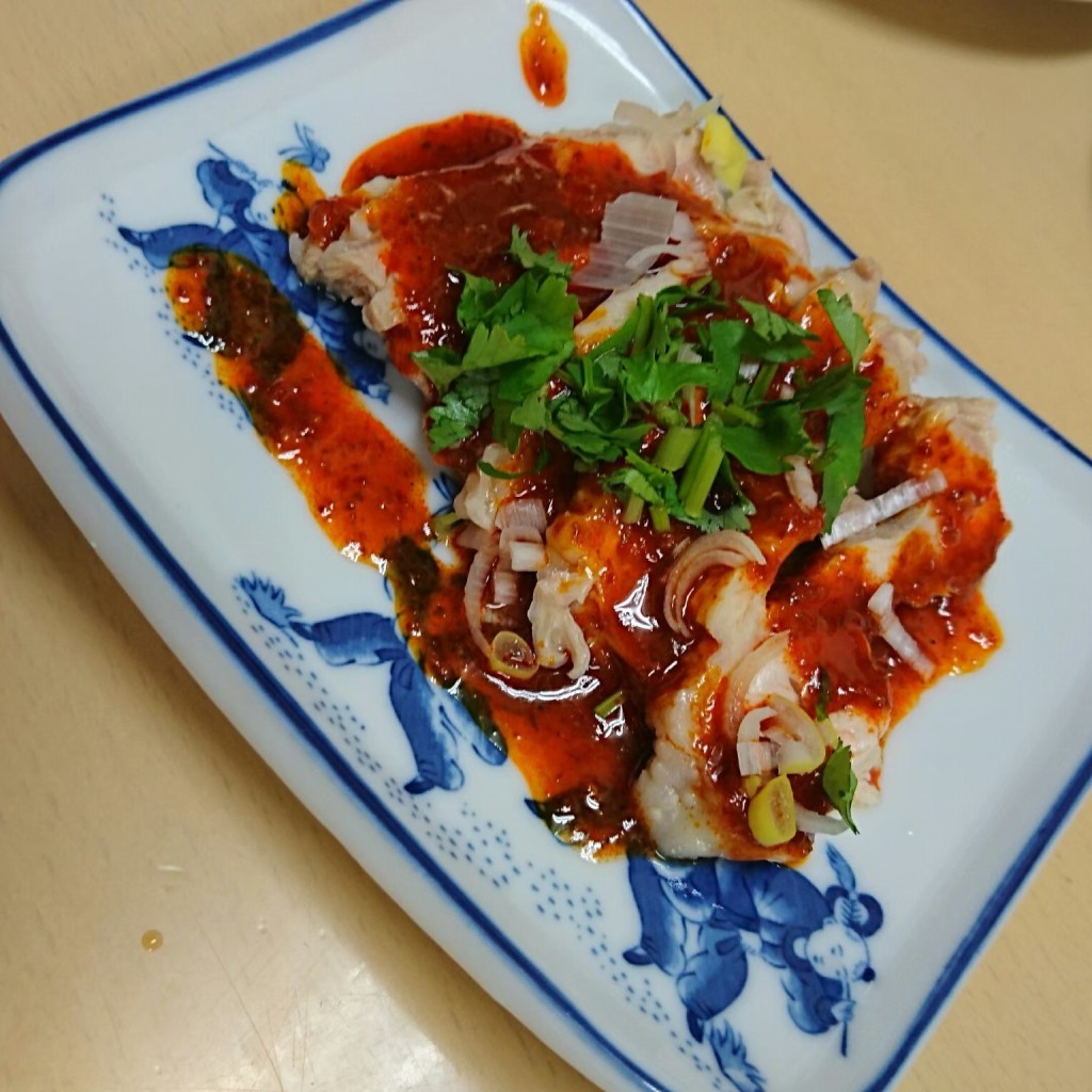 ユーザーが投稿した蒸し鶏の写真 - 実際訪問したユーザーが直接撮影して投稿した深草稲荷御前町中華料理中国料理 新華 本店の写真