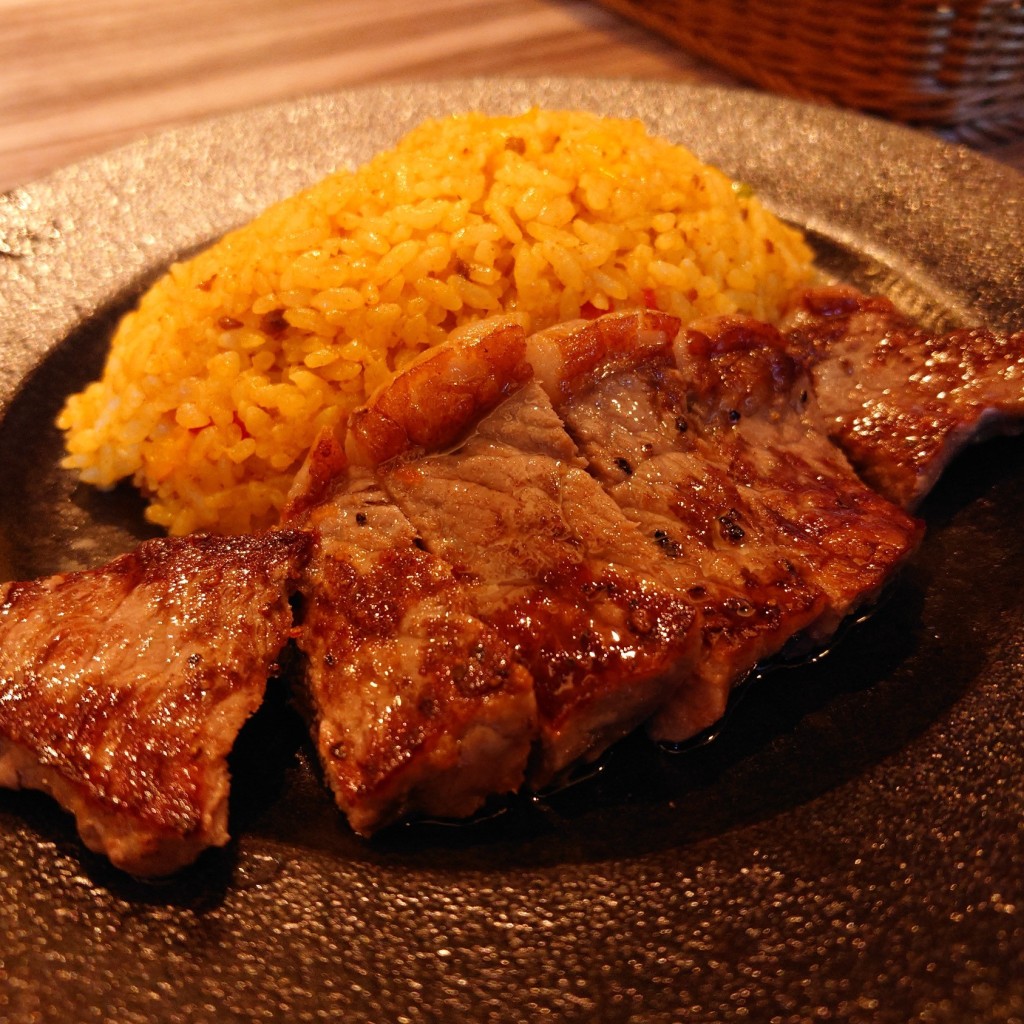 ユーザーが投稿したステーキドライカレーLunchの写真 - 実際訪問したユーザーが直接撮影して投稿した道玄坂ビアホール銀座ライオン 渋谷マークシティ店の写真