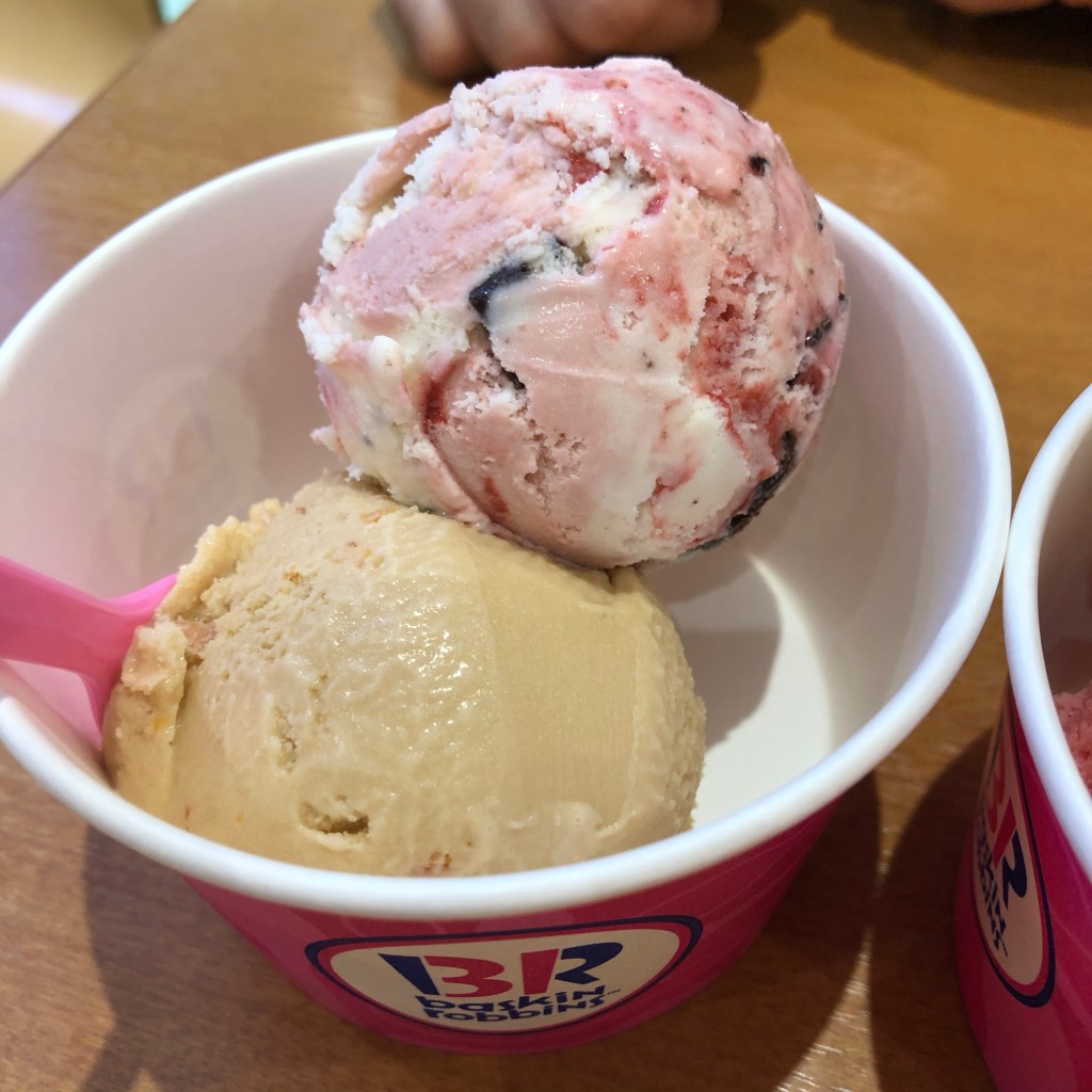 ユーザーが投稿したスモールダブルカップの写真 - 実際訪問したユーザーが直接撮影して投稿した美女木東アイスクリームサーティワンアイスクリーム イオンモール北戸田店の写真