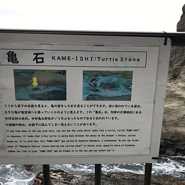 実際訪問したユーザーが直接撮影して投稿した江の島地域名所亀石の写真