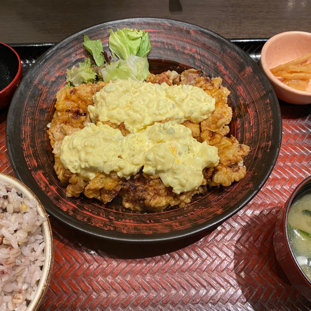 ユーザーが投稿した[定食]大戸屋風チキン南蛮の写真 - 実際訪問したユーザーが直接撮影して投稿した緑が丘定食屋大戸屋 イオンモール八千代緑が丘店の写真