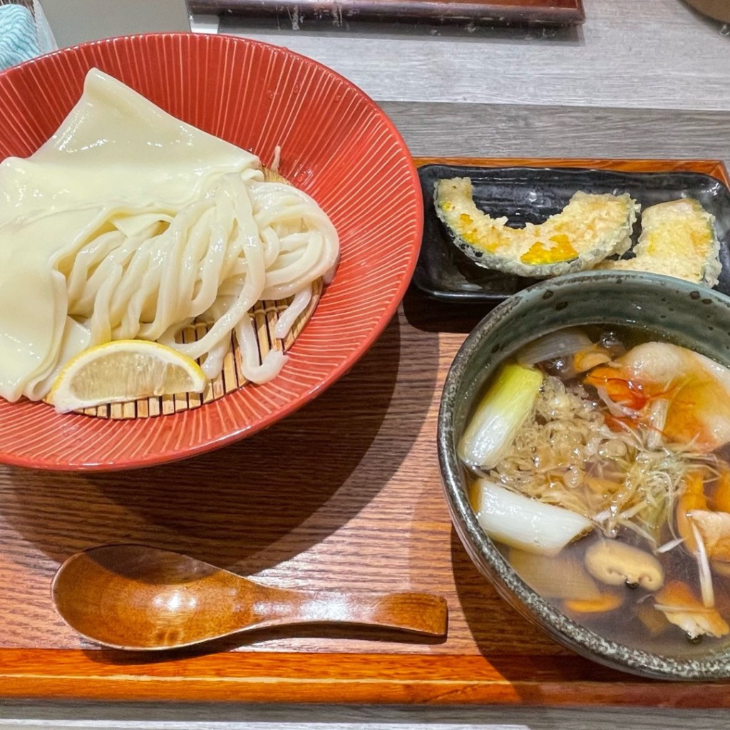 cafeとハンバーグさんが投稿した芝大門うどんのお店ひもかわ桐生 芝大門/ヒモカワキリュウ シバダイモンの写真