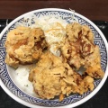 から揚丼 - 実際訪問したユーザーが直接撮影して投稿した恵比寿牛丼吉野家 恵比寿駅東口店の写真のメニュー情報