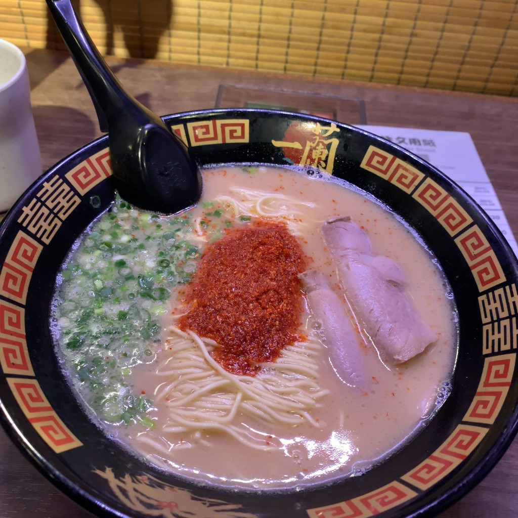 ユーザーが投稿した天然とんこつラーメン(創業以来)の写真 - 実際訪問したユーザーが直接撮影して投稿した歌舞伎町ラーメン専門店一蘭 新宿歌舞伎町店の写真