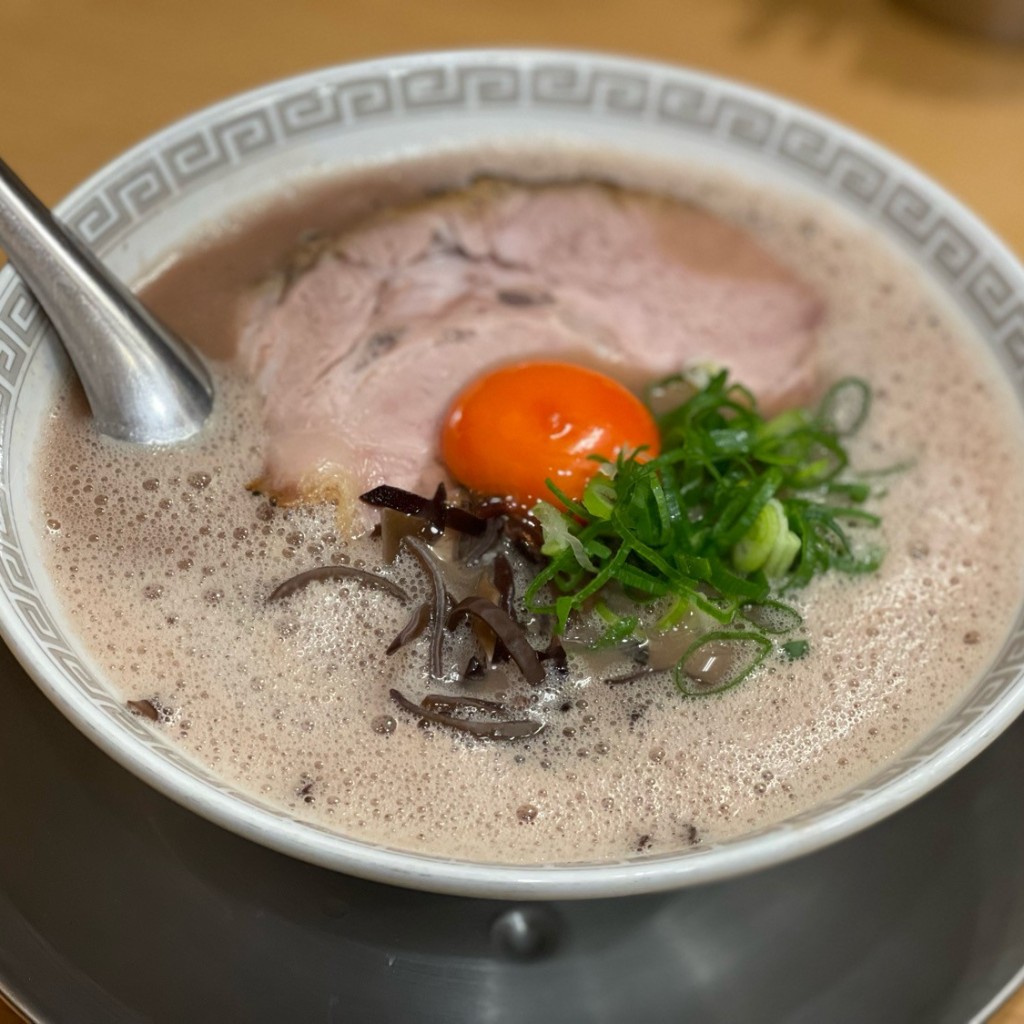 ユーザーが投稿した限定月見ラーメンの写真 - 実際訪問したユーザーが直接撮影して投稿した赤坂ラーメン専門店博多ラーメン 和の写真