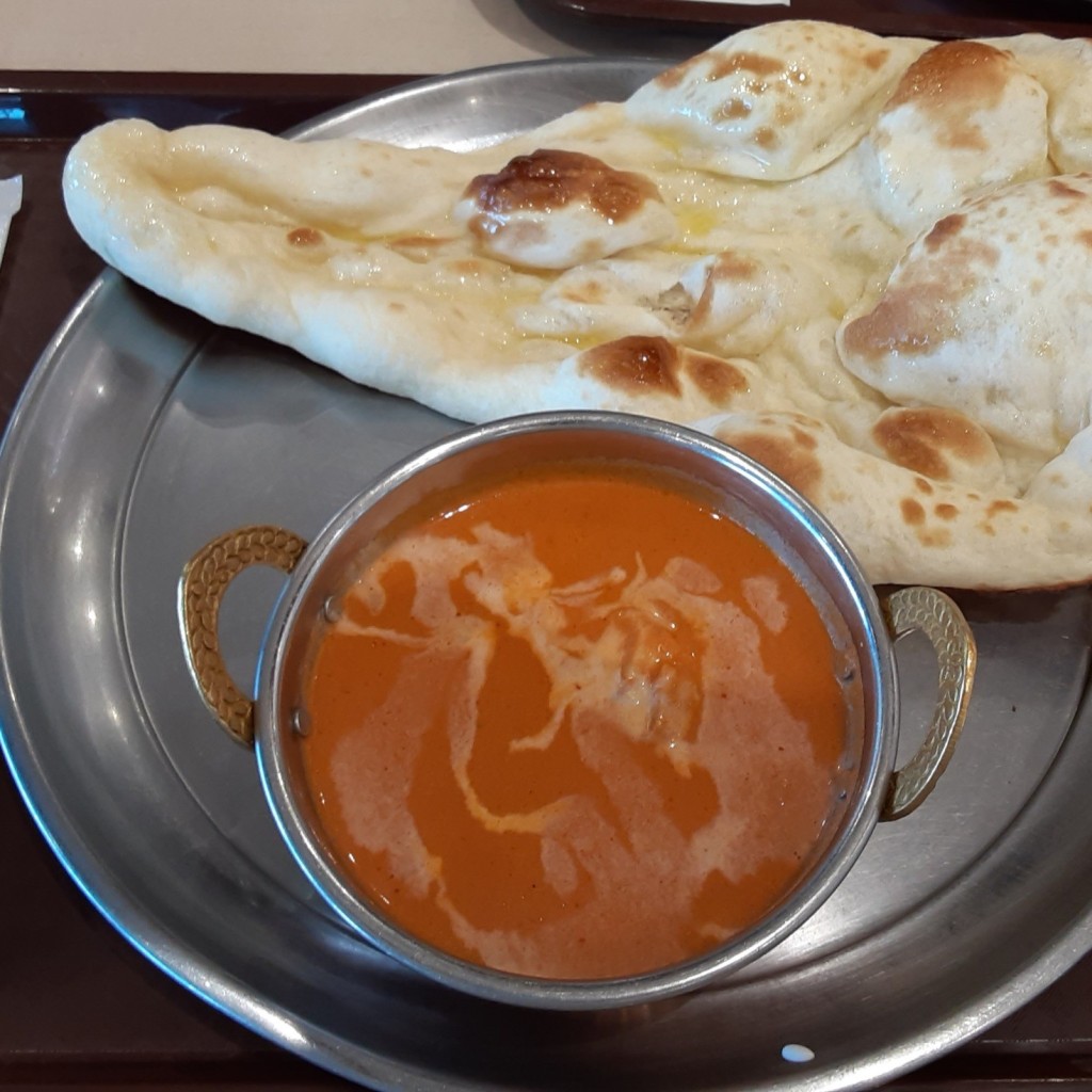 ユーザーが投稿したButterChicken&Naanの写真 - 実際訪問したユーザーが直接撮影して投稿した川崎インド料理ナン・エクスプレス イオンモール羽生店の写真