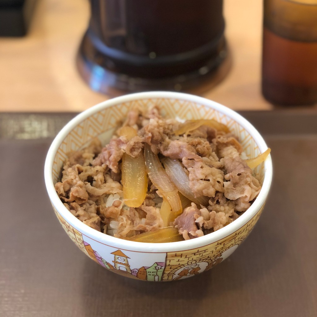 ユーザーが投稿した牛丼の写真 - 実際訪問したユーザーが直接撮影して投稿した栄牛丼すき家 一宮駅前店の写真