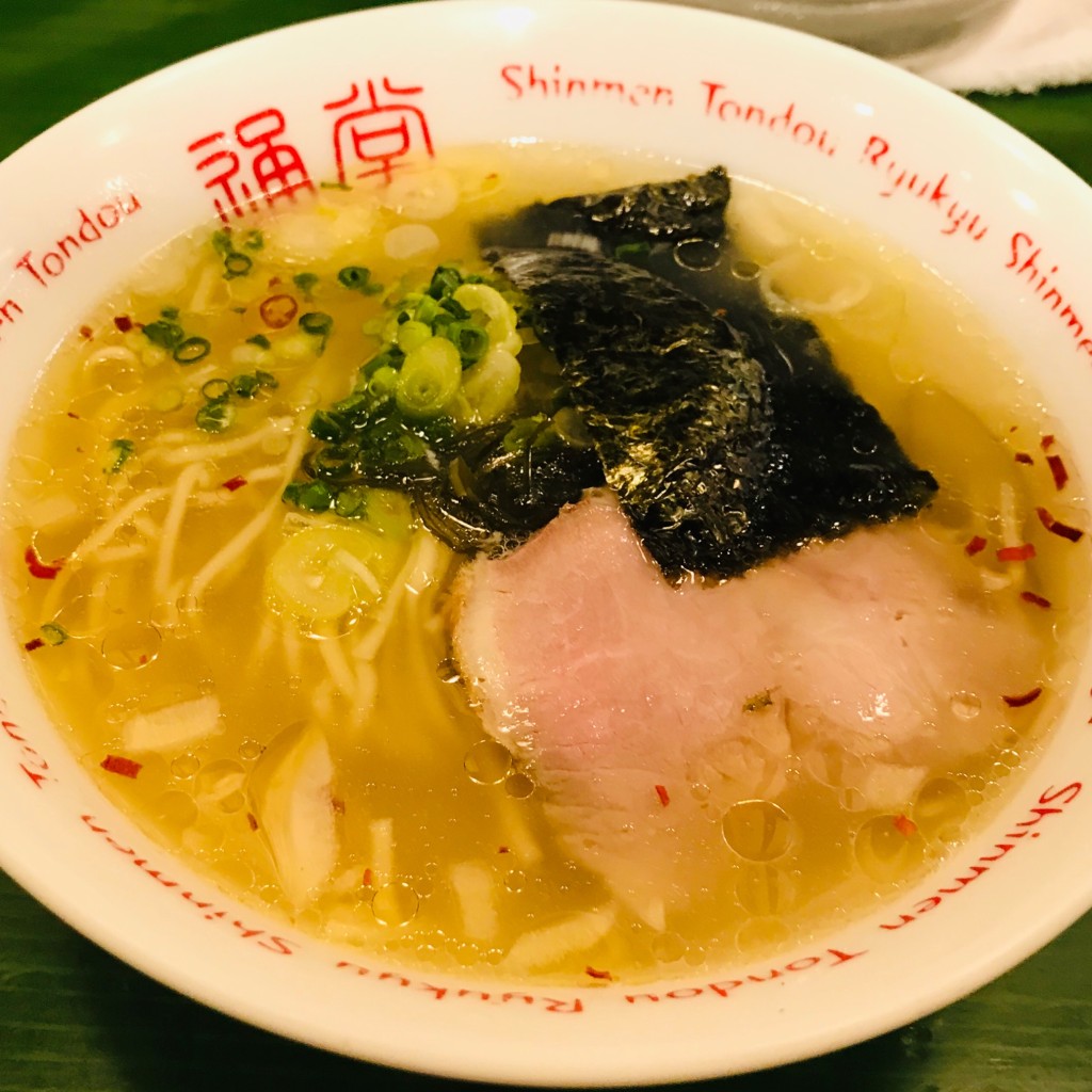 ユーザーが投稿したミニラーメンの写真 - 実際訪問したユーザーが直接撮影して投稿した新横浜ラーメン / つけ麺琉球新麺 通堂 新横浜ラーメン博物館店の写真