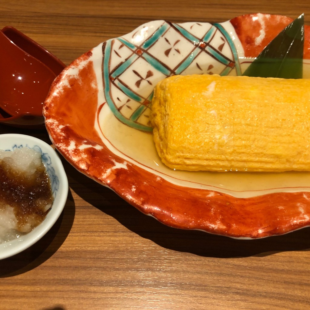 ユーザーが投稿した肉野菜2後そば出し巻きの写真 - 実際訪問したユーザーが直接撮影して投稿した難波そば蕎麦しゃぶ総本家 浪花そば  なんばダイニングメゾン店の写真