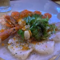 旬の鮮魚のカルパッチョ4種盛り - 実際訪問したユーザーが直接撮影して投稿した上新城イタリアンItalian Bar ANCORAの写真のメニュー情報