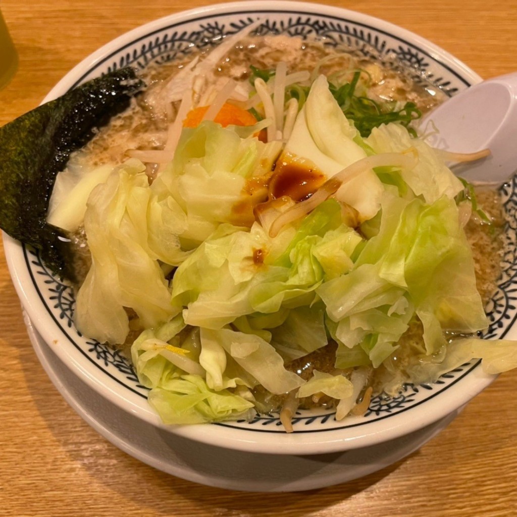 ユーザーが投稿した野菜肉そばの写真 - 実際訪問したユーザーが直接撮影して投稿した浦里ラーメン専門店丸源ラーメン 鳴海店の写真