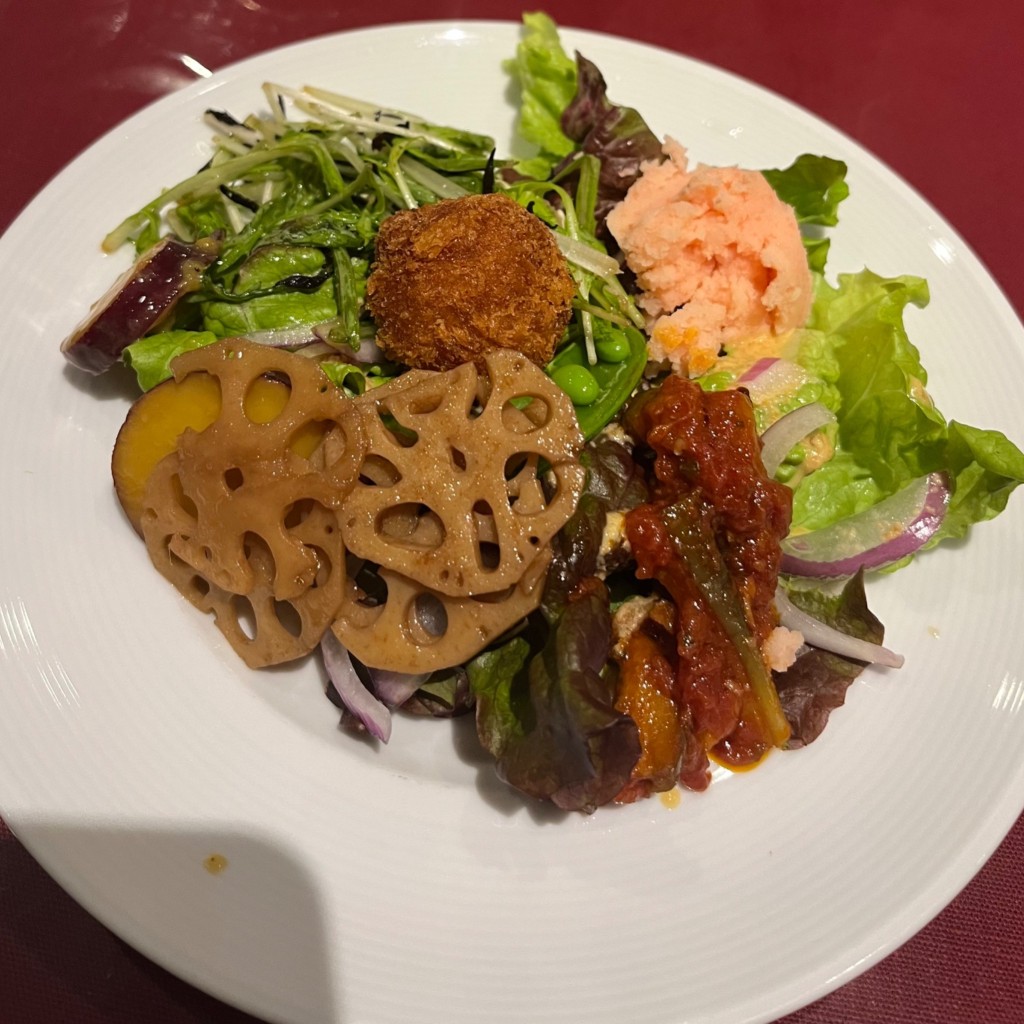 ユーザーが投稿した和風オニオンハンバーグディナーの写真 - 実際訪問したユーザーが直接撮影して投稿した公津の杜西洋料理洋食屋モリキチの写真