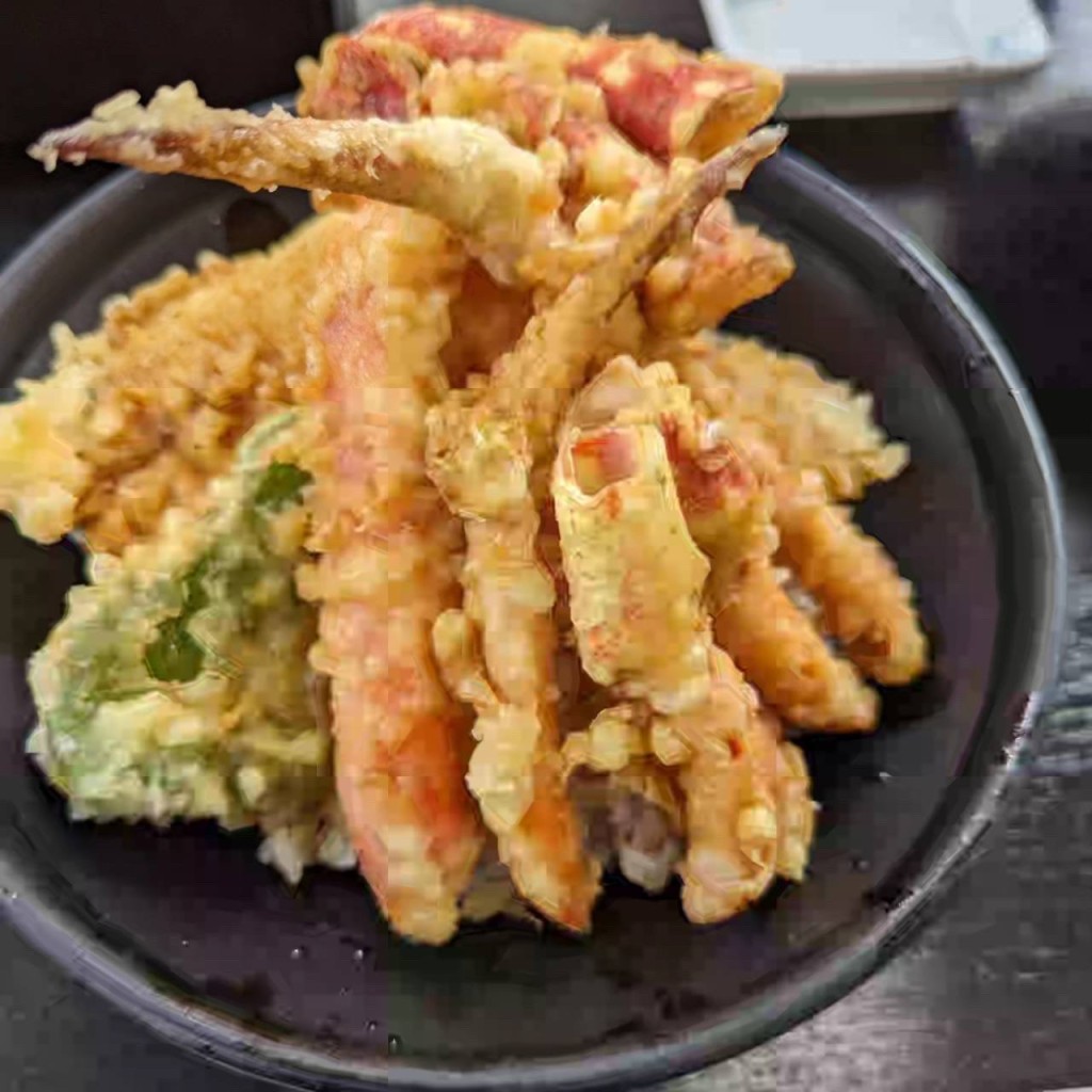 ユーザーが投稿したタカアシガニ天丼の写真 - 実際訪問したユーザーが直接撮影して投稿した戸田丼ものの一食堂の写真