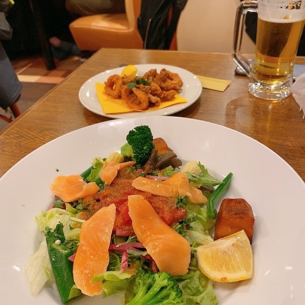 ユーザーが投稿したサラダの写真 - 実際訪問したユーザーが直接撮影して投稿した東瑞江ファミリーレストランココス 瑞江店の写真