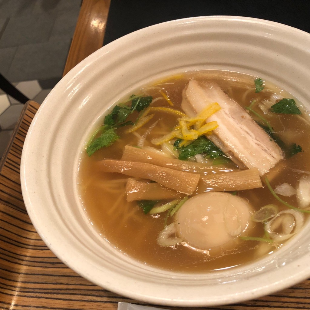 ユーザーが投稿した柚子ラーメンの写真 - 実際訪問したユーザーが直接撮影して投稿した永田町そば日の陣 エチカフィット永田町店の写真