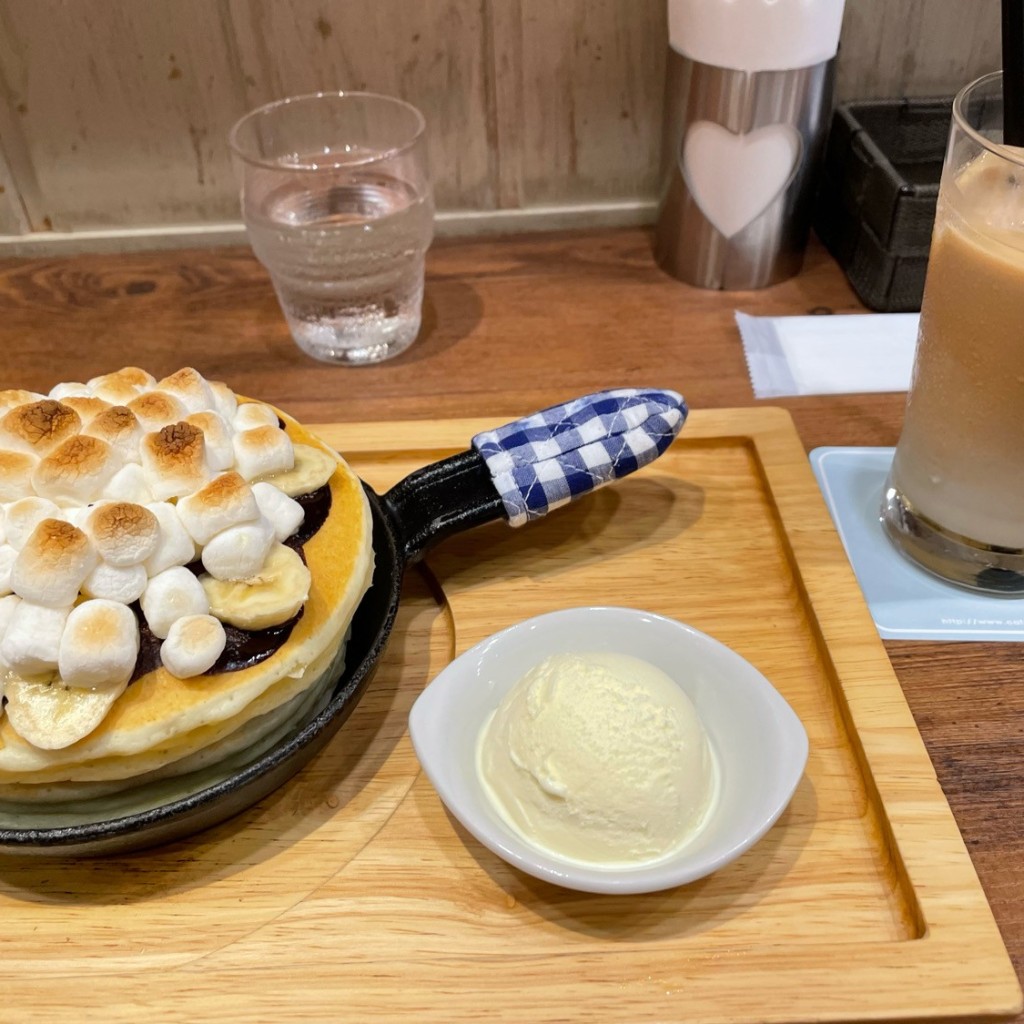 オノレたゃさんが投稿した難波パンケーキのお店パンケーキカフェ mog 難波店/パンケーキカフェ モグ ナンバテンの写真