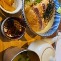 Lunch 鮪のレアカツ丼 - 実際訪問したユーザーが直接撮影して投稿した新宿カフェkawara 新宿東口店の写真のメニュー情報