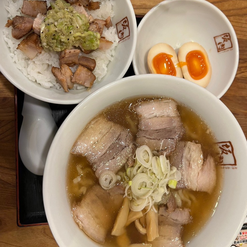 ユーザーが投稿したラーメンの写真 - 実際訪問したユーザーが直接撮影して投稿した西新宿ラーメン専門店喜多方ラーメン坂内 新宿パークタワー店の写真