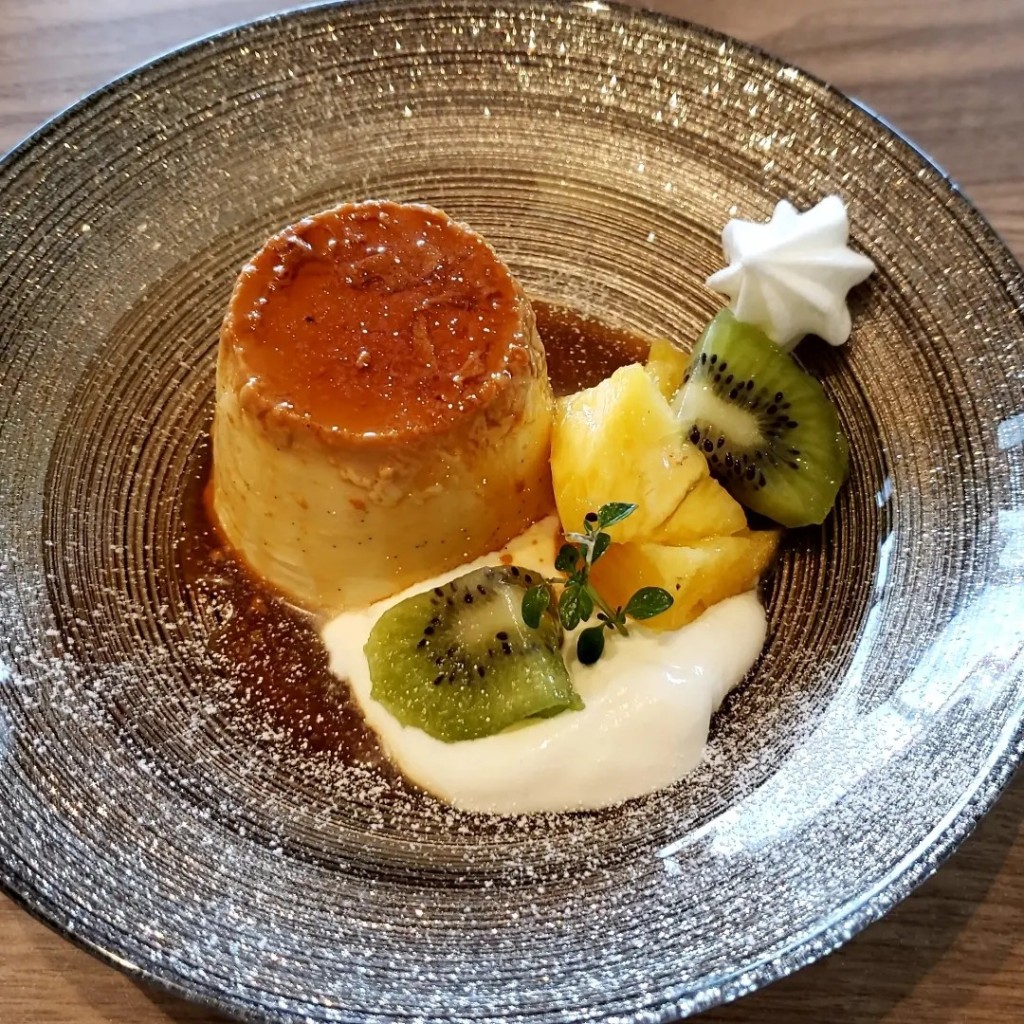 ユーザーが投稿したクリームチーズプディングの写真 - 実際訪問したユーザーが直接撮影して投稿した新栄町カフェ肉とスイーツのお店koyoriの写真