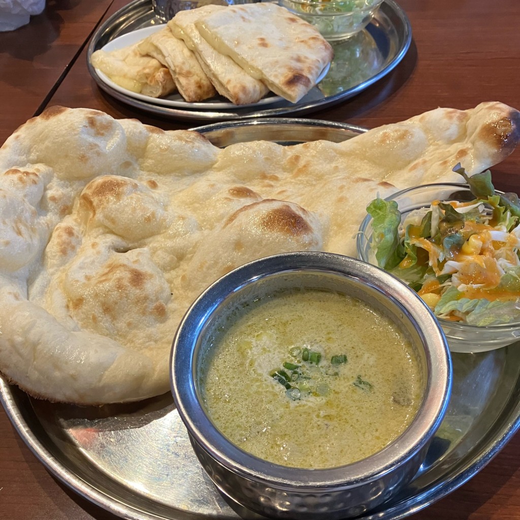 ユーザーが投稿したグリーンカレーの写真 - 実際訪問したユーザーが直接撮影して投稿した浅間町インド料理スパイスガーデンレストランの写真