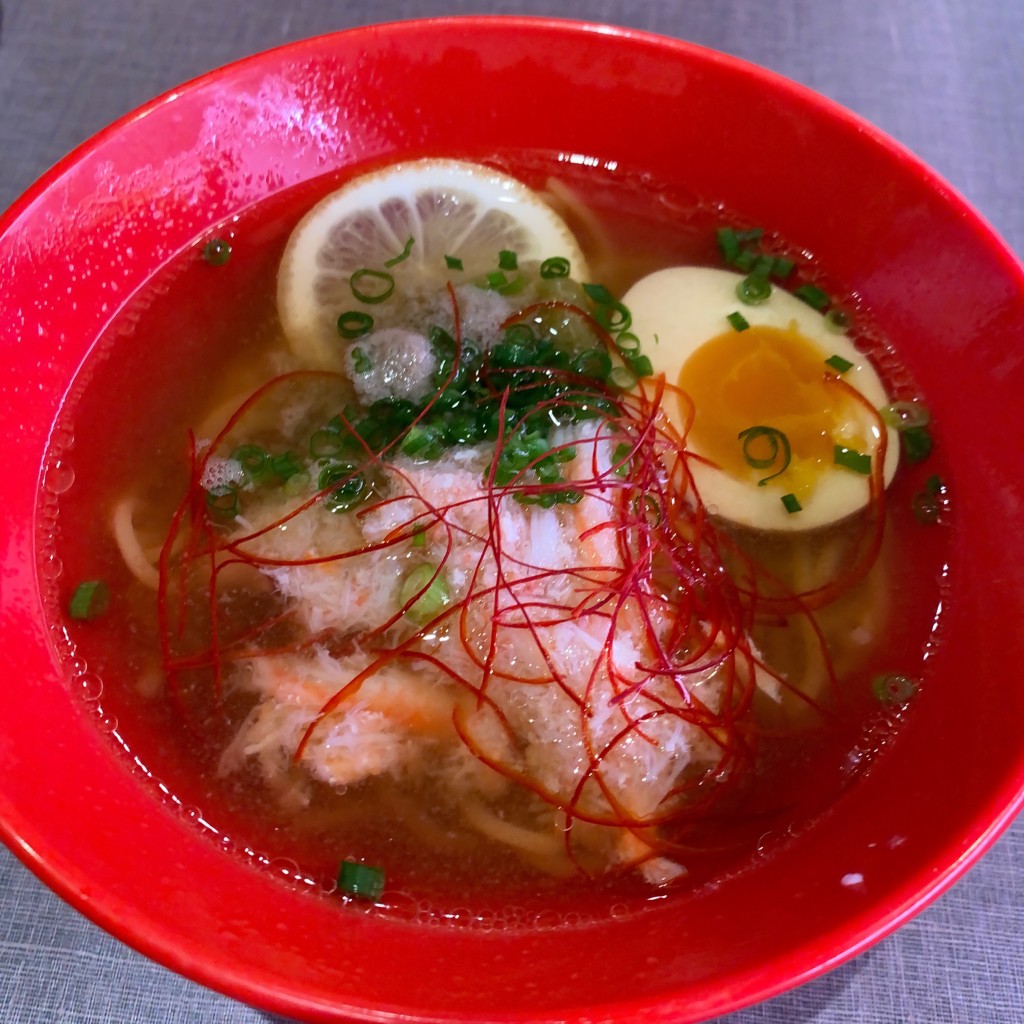 ユーザーが投稿したエビカニ塩ラーメンの写真 - 実際訪問したユーザーが直接撮影して投稿した福山町寿司新潟海宝丸 長岡インター店の写真