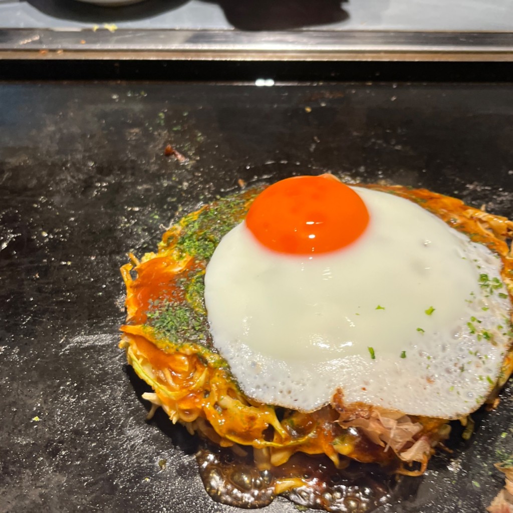 ユーザーが投稿したモダン焼きの写真 - 実際訪問したユーザーが直接撮影して投稿した高円寺北もんじゃ焼き月島もんじゃ たまとや 高円寺の写真