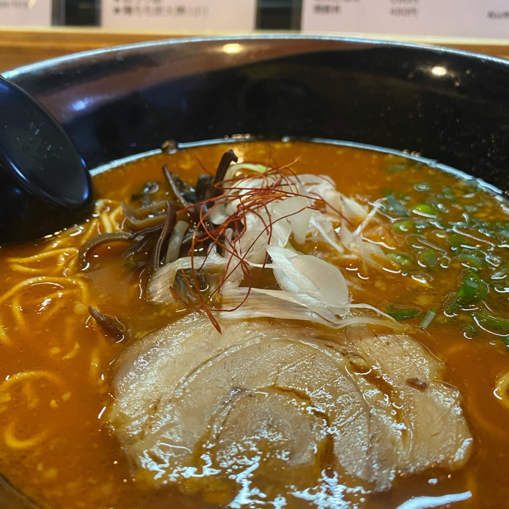 ユーザーが投稿した激辛ラーメンの写真 - 実際訪問したユーザーが直接撮影して投稿した二番町ラーメン専門店天領 二番町店の写真