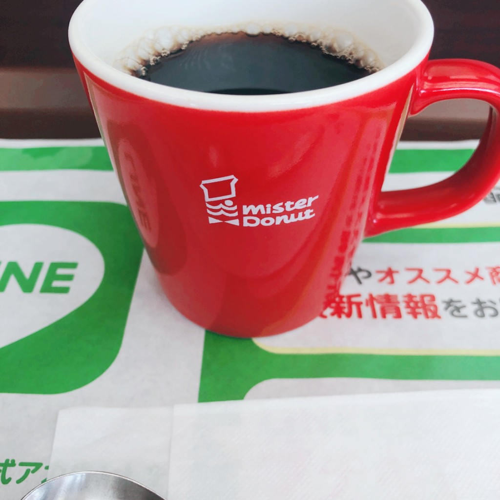 ユーザーが投稿したブレンドコーヒーの写真 - 実際訪問したユーザーが直接撮影して投稿した本鳥栖町ドーナツミスタードーナツ フレスポ鳥栖ショップの写真