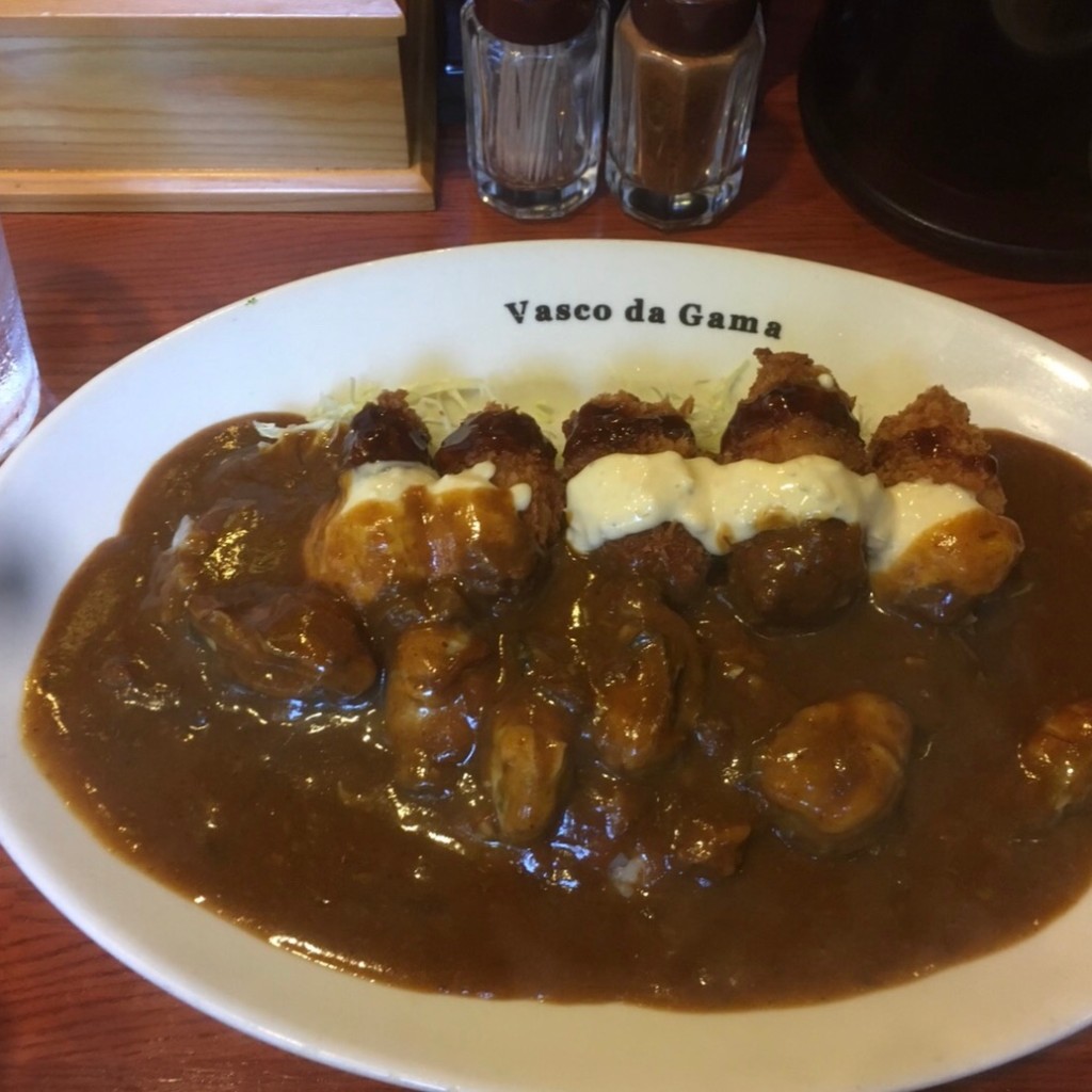 ユーザーが投稿した牡蠣づくしカレーの写真 - 実際訪問したユーザーが直接撮影して投稿した芥川町カレーヴァスコ・ダ・ガマ 本店の写真