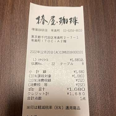 椿屋珈琲店 有楽町茶寮のundefinedに実際訪問訪問したユーザーunknownさんが新しく投稿した新着口コミの写真