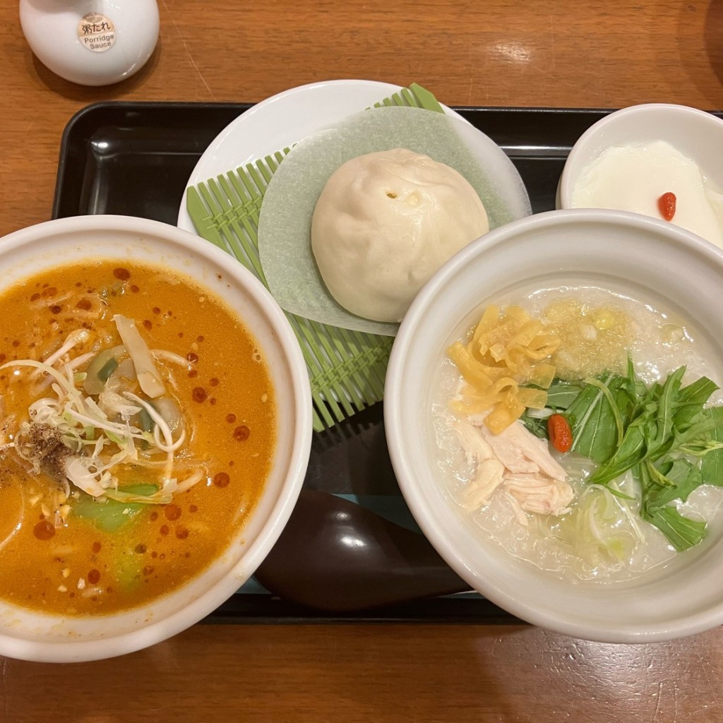 ユーザーが投稿したH&Hジンジャー粥の写真 - 実際訪問したユーザーが直接撮影して投稿した中央中華料理粥餐庁 仙台エスパル店の写真