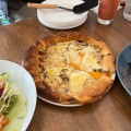 ポルチー二茸のビスマルク - 実際訪問したユーザーが直接撮影して投稿した北堀江ピザライトアンドフレーキーピザの写真のメニュー情報