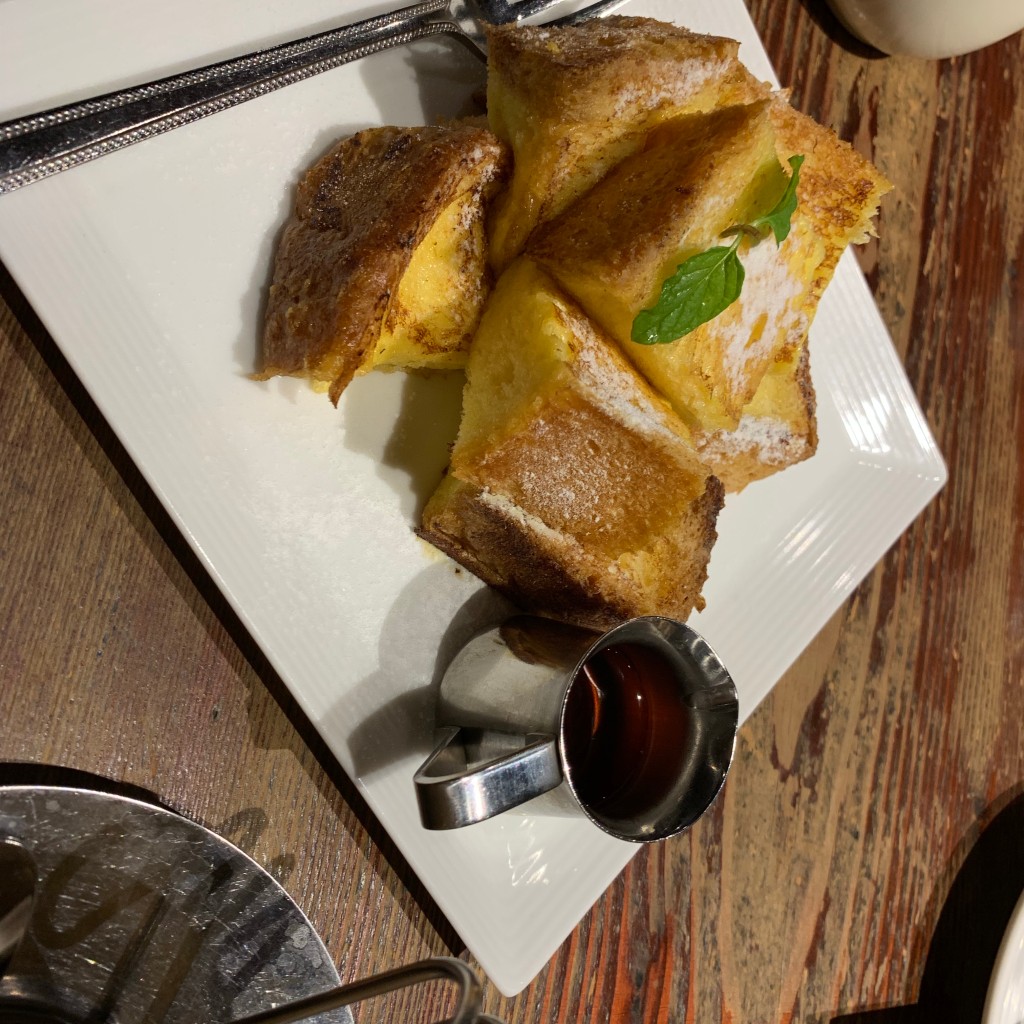 ユーザーが投稿したフレンチトーストの写真 - 実際訪問したユーザーが直接撮影して投稿した小野原西カフェヒロコーヒー 箕面小野原店の写真