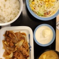 豚生姜焼定食 - 実際訪問したユーザーが直接撮影して投稿した千竈通牛丼松屋 笠寺店の写真のメニュー情報