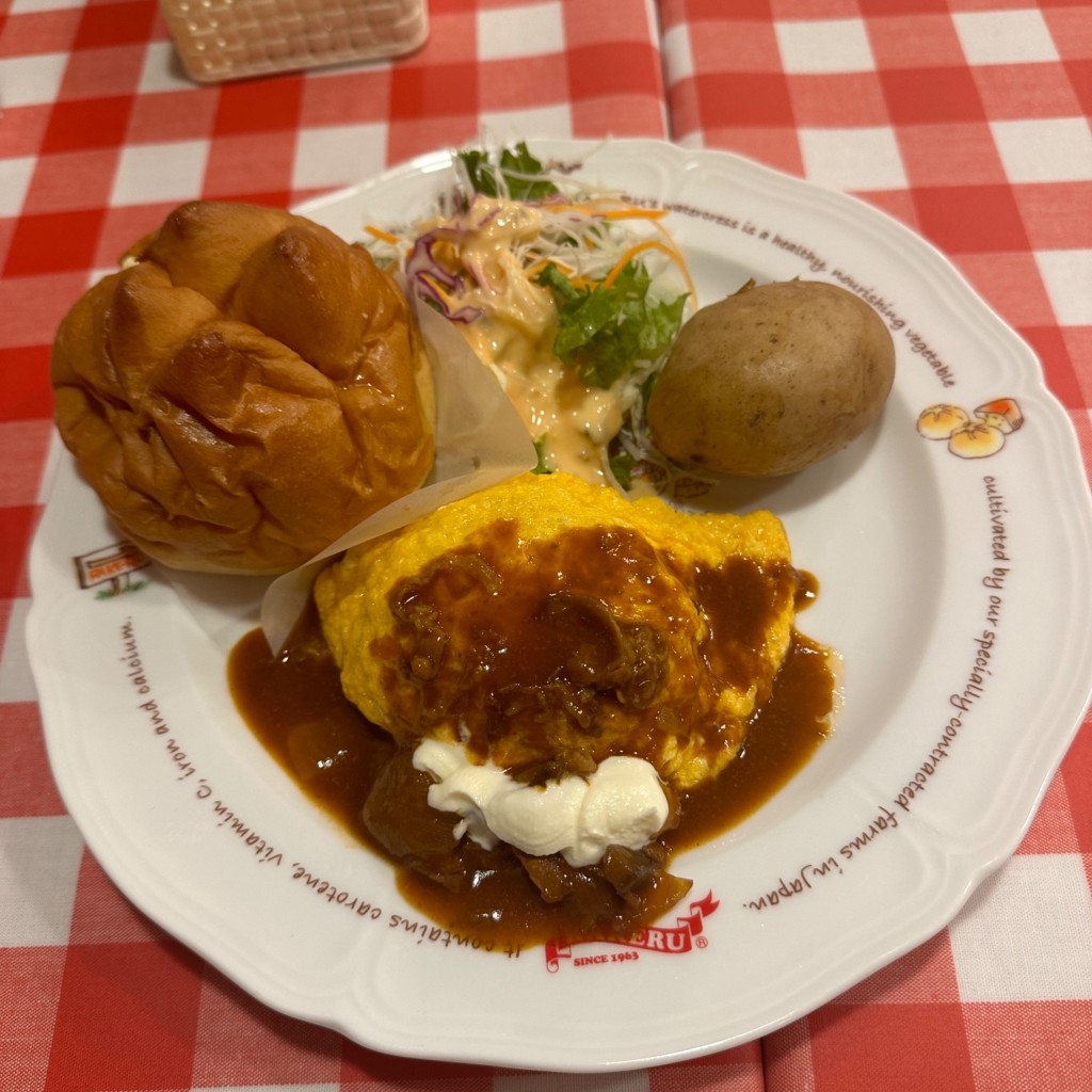 ユーザーが投稿したKシチューライスの写真 - 実際訪問したユーザーが直接撮影して投稿した西新宿洋食ラケル 新宿西口店の写真