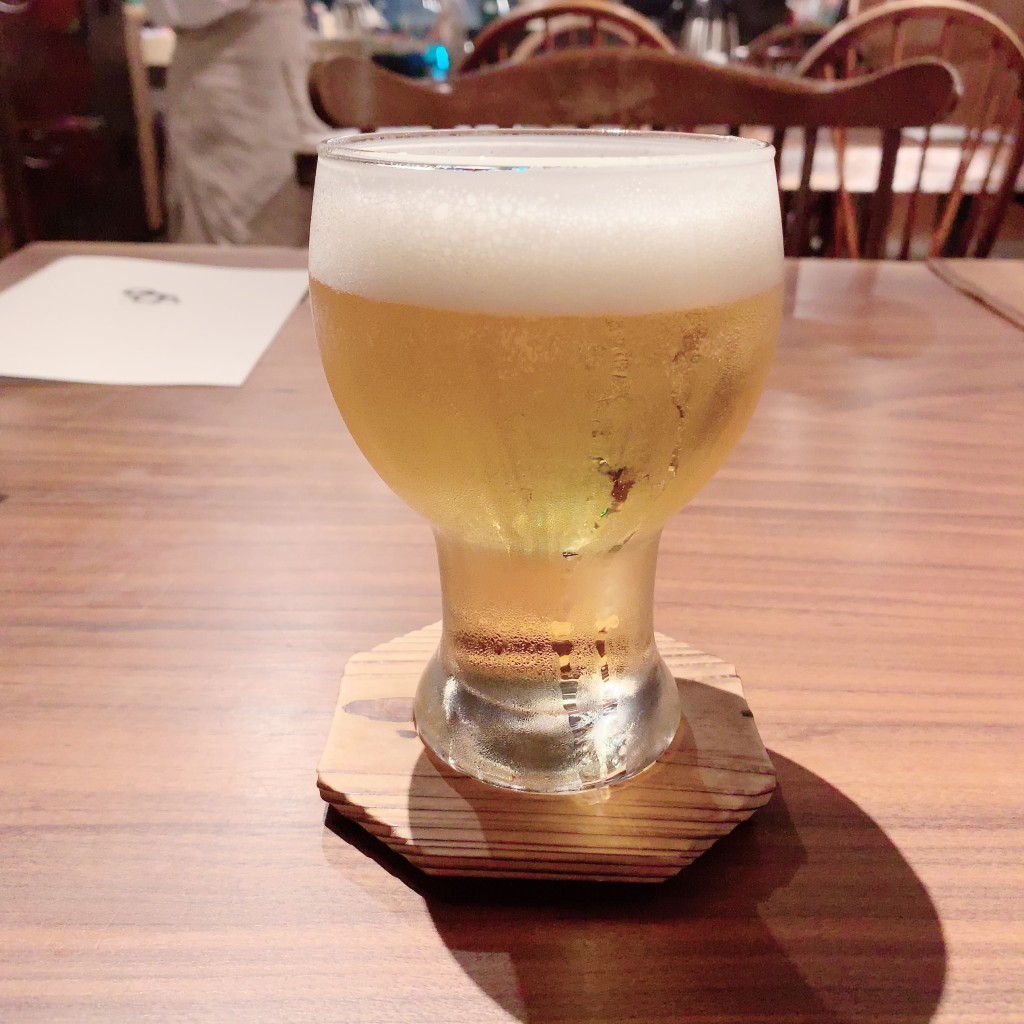 ユーザーが投稿した生ビールの写真 - 実際訪問したユーザーが直接撮影して投稿した大橋居酒屋まるかく三 池尻大橋店の写真