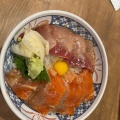 Lunchサーモンとブリの漬け丼 - 実際訪問したユーザーが直接撮影して投稿した内神田居酒屋磯丸水産 神田北口店の写真のメニュー情報