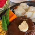 Aハンバーグセット - 実際訪問したユーザーが直接撮影して投稿した栗原ステーキたつみ亭の写真のメニュー情報