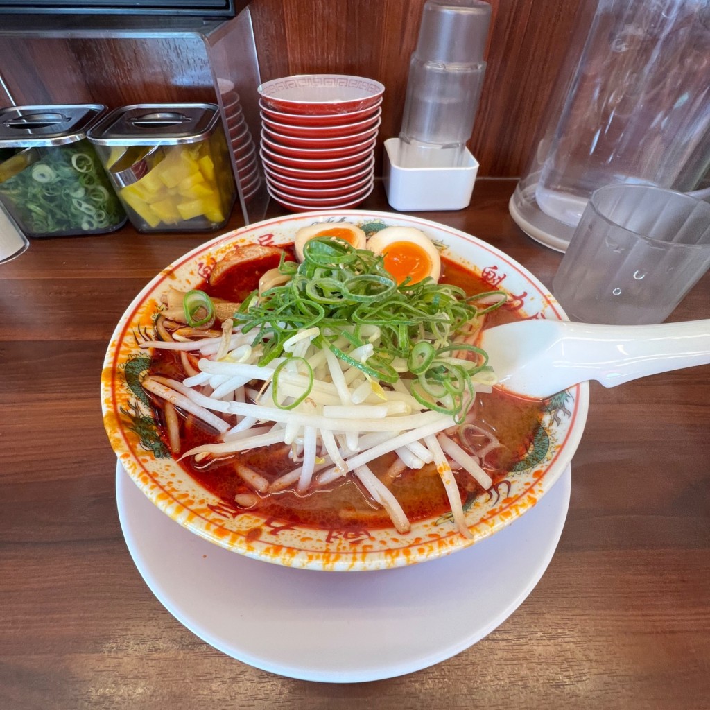 ユーザーが投稿した辛みそラーメン 880の写真 - 実際訪問したユーザーが直接撮影して投稿した広路町ラーメン専門店ラーメン魁力屋 豊田店の写真